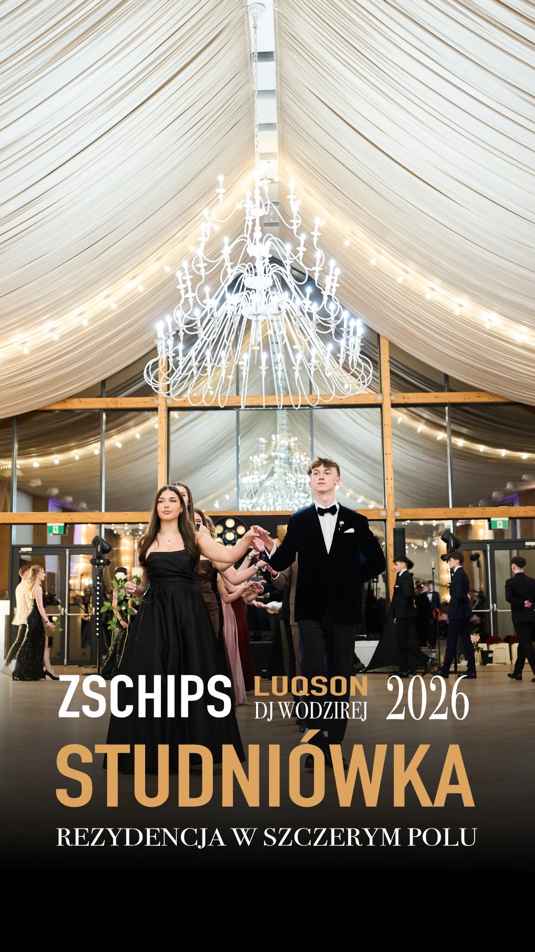 Ta noc zdecydowanie przejdzie do historii! 
Niesamowita Studniówka ZSCHIPS 2026 w przepięknej Rezydencji w Szczerym Polu. Był tradycyjny polonez, mnóstwo wzruszeń, elegancja i zabawa do samego rana! O pełen parkiet zadbał niezastąpiony @djwodzirej.luqson 🎶
Zobaczcie skrót z tego magicznego wieczoru! 🥂
#studniowka #studniowka2026 #polonez#rezydencjawszczerympolu #prom